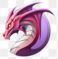 PNG Dragon creativity cartoon purple. AI generated Image by rawpixel.