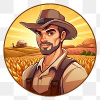 PNG Farmer agriculture portrait harvest. AI generated Image by rawpixel.