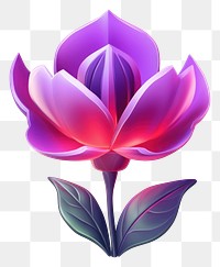 PNG Flower petal plant leaf. AI generated Image by rawpixel.