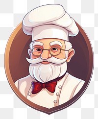 PNG Grand father chef portrait logo photography. AI generated Image by rawpixel.
