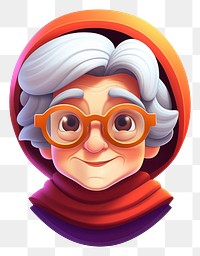 PNG Grandma portrait glasses photography. AI generated Image by rawpixel.