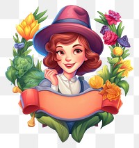 PNG Mother gardener portrait white background representation. 