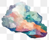 PNG  Cloud painting white background creativity. AI generated Image by rawpixel.