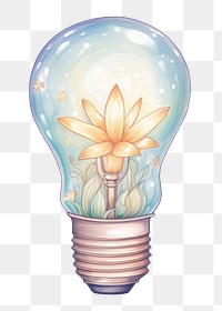 PNG Light bulb lightbulb drawing electricity. AI generated Image by rawpixel.