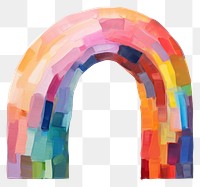 PNG  Rainbow painting shape arch. AI generated Image by rawpixel.