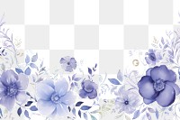 PNG Blue floral pattern flower purple. AI generated Image by rawpixel.