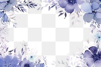 PNG Blue floral backgrounds painting pattern. AI generated Image by rawpixel.
