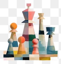 PNG  Chess painting shape art. AI generated Image by rawpixel.