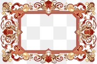 PNG Chinese ornament frame backgrounds graphics pattern. AI generated Image by rawpixel.