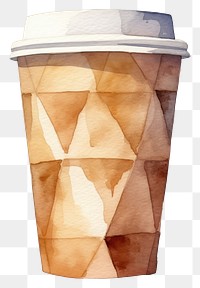 PNG Coffee paper cup mug white background refreshment. 