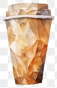 PNG Coffee paper cup mug white background refreshment. AI generated Image by rawpixel.