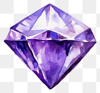 PNG Diamond amethyst gemstone jewelry. AI generated Image by rawpixel.