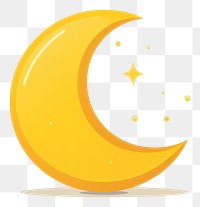 PNG  Yellow moon astronomy shape night. AI generated Image by rawpixel.