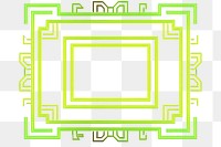 PNG Geometric ornament frame backgrounds green neon. AI generated Image by rawpixel.
