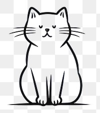 PNG Cat drawing animal mammal. 