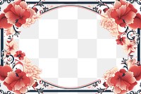 PNG Japanese ornament frame graphic backgrounds graphics pattern. 