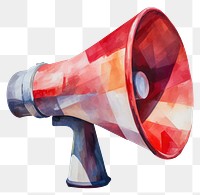 PNG Megaphone shape white background electronics. AI generated Image by rawpixel.