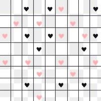 PNG Grid pattern backgrounds heart line. AI generated Image by rawpixel.