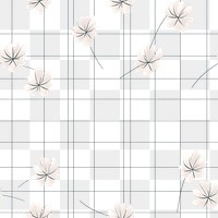 PNG Grid pattern flower tile backgrounds. AI generated Image by rawpixel.
