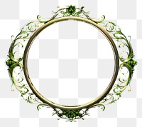 PNG Modern elegant ornament frame jewelry green black. AI generated Image by rawpixel.
