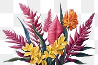 PNG Flower painting plant art. AI generated Image by rawpixel.