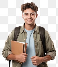 PNG Young man student smile standing