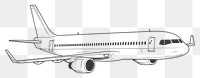 PNG  Plane sketch aircraft airplane. AI generated Image by rawpixel.