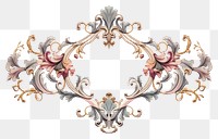 PNG Rococo ornament frame backgrounds graphics pattern