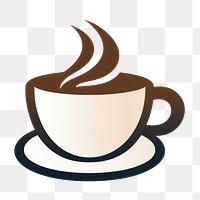 PNG Coffee drink logo cup. AI generated Image by rawpixel.