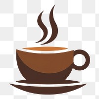 PNG Coffee saucer drink logo. AI generated Image by rawpixel.