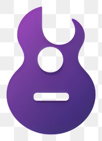 PNG Guitar logo circle purple. AI generated Image by rawpixel.