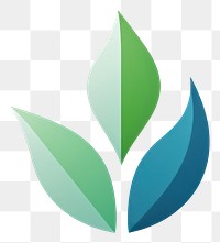 PNG Leave logo plant green. AI generated Image by rawpixel.