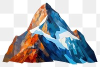 PNG  Mountain nature white background mountaineering. AI generated Image by rawpixel.