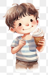 PNG Eating ice cream dessert child food. 