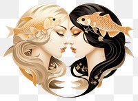 PNG Pisces animal togetherness creativity. AI generated Image by rawpixel.