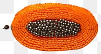 PNG Papaya bead food accessories. AI generated Image by rawpixel.
