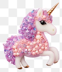 PNG Cute unicorn pink toy pink background. AI generated Image by rawpixel.