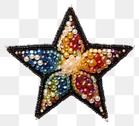 PNG Star jewelry glitter brooch. AI generated Image by rawpixel.