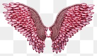 PNG Wings jewelry brooch white background
