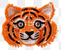 PNG Cute tiger anthropomorphic representation orange color. AI generated Image by rawpixel.