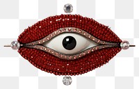PNG Eye brooch jewelry shape. AI generated Image by rawpixel.