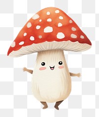 PNG  Mushroom plant anthropomorphic representation. AI generated Image by rawpixel.