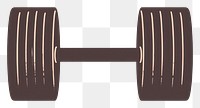 PNG Dumbbell gym weightlifting bodybuilding. AI generated Image by rawpixel.