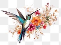 PNG Hummingbird hummingbird animal flower. AI generated Image by rawpixel.
