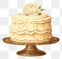 PNG Cake dessert icing cream. AI generated Image by rawpixel.