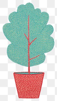 PNG Plant in a pot leaf tree art. AI generated Image by rawpixel.