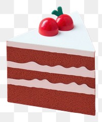 PNG  Piece of cake food anniversary strawberry. AI generated Image by rawpixel.
