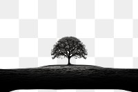PNG Tree tree silhouette outdoors. AI generated Image by rawpixel.
