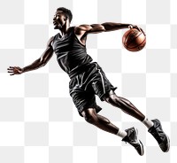 PNG Black people mens basketball sports adult. AI generated Image by rawpixel.