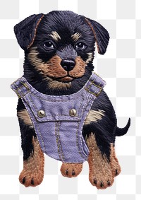 PNG Rottweiler rottweiler textile animal. AI generated Image by rawpixel.